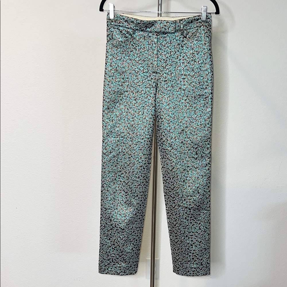 Paul & Joe Sister Floral Metallic Jacquard Pants Made in France